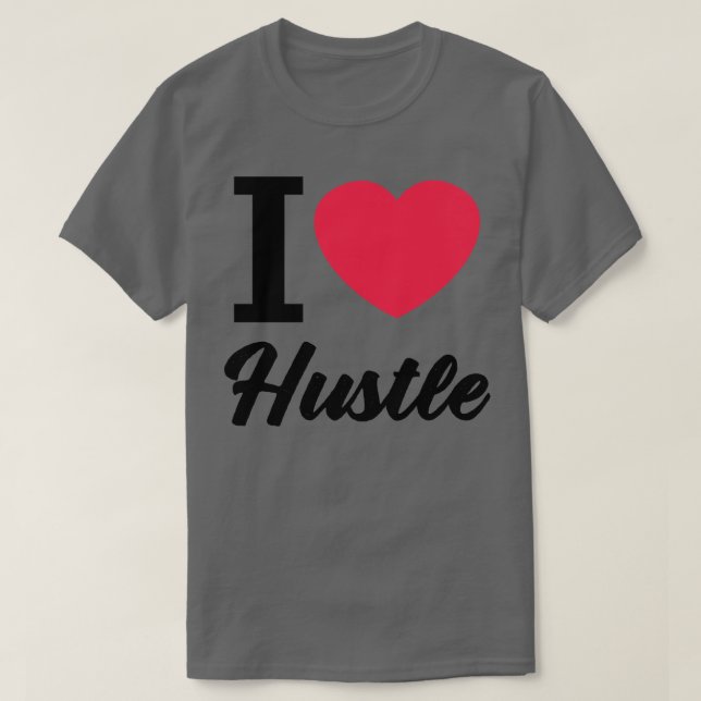 Camiseta amor hustle (Frente do Design)