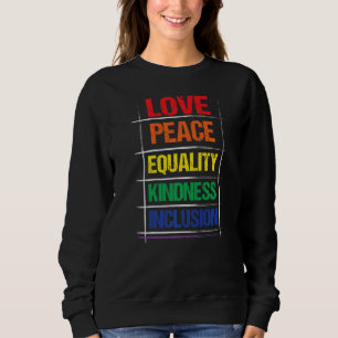 Camiseta Amor Igualdade de Paz Inclusão Cinematográfica Arc