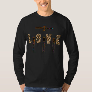 Camiseta Amor Impressão Chita Tiger Leopard Lion