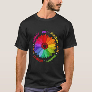 CAMISETA AMOR, INCLUSÃO, ESPERANÇA, DIVERSIDADE, BONDADE, P
