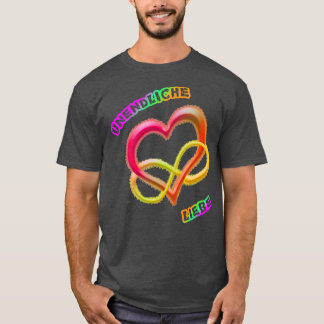 Camiseta Amor infinito em 2 cores de arco-íris