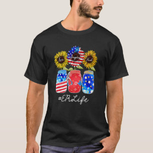Camiseta Amor Inspirar Curar Er Vida Enfermeira Jars de Gir