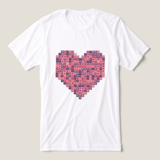 Camiseta Amor ixelado (Design frontal)