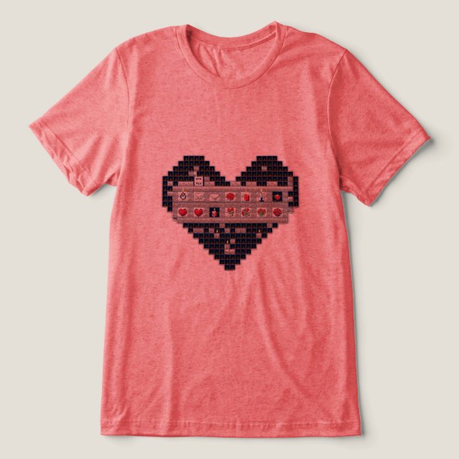 Camiseta Amor ixelado (Design frontal)
