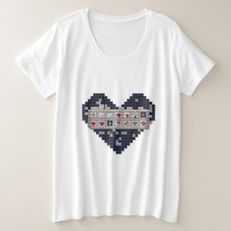 Camiseta Amor ixelado