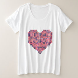 Camiseta Amor ixelado