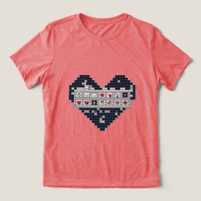 Camiseta Amor ixelado (Design frontal)