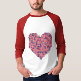 Camiseta Amor ixelado