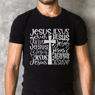 Camiseta Amor Jesus Cristo Cross Text