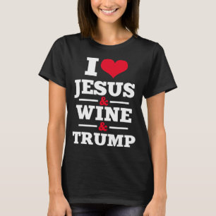 Camiseta Amor Jesus Vinho Trump Cristão Religioso Fé Mo
