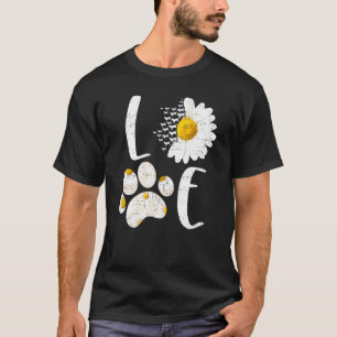 Camiseta Amor Labrador Retriever Costume Dog Paw Daisy Flow