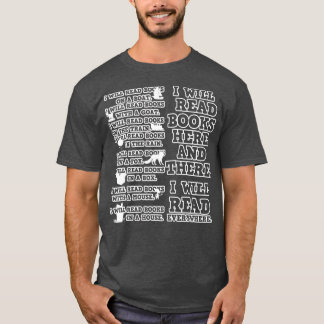 Camiseta Amor Leitura Eu Vou Ler Livros Aqui E Ali Presente