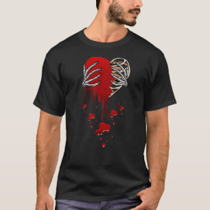 Camiseta Amor Louco Machuca Dor Cardíaca Quebrada Esqueleto