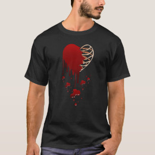 Camiseta Amor Louco Machuca Dor Cardíaca Quebrada Esqueleto