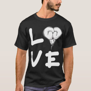 Camiseta Amor Luvas de Boxing Boxando Fighter Punch