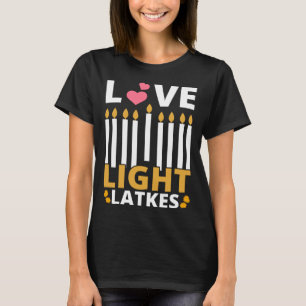 Camiseta Amor Luz Trava Hanukkah Chanukah Homens Judeus Que