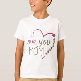 Camiseta Amor Mãe Dia de as mães Heart
