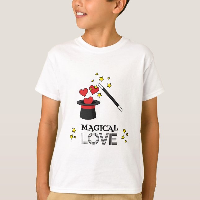Camiseta Amor Mágico - Preto (Frente)