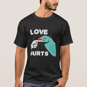 Camiseta Amor Magoa Azul Ringneck Parrot Premium T-S