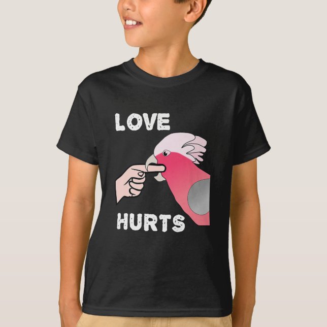 Camiseta Amor Magoa Galah Cockatoo Parrot Premium (Frente)