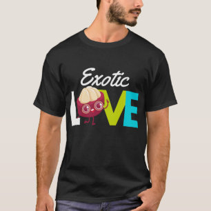 Camiseta Amor Mangosteen - Comida Exótica De Fruta