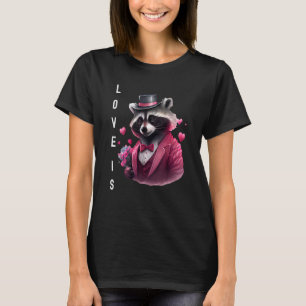 Camiseta Amor maravilhoso é com Dia de os namorados animal
