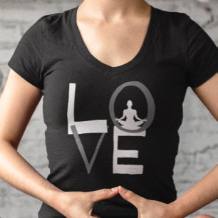 Camiseta Amor Meditação de Yoga Saúde Holística Vida Natura