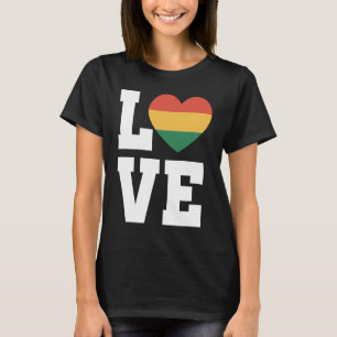 Camiseta Amor Mês História Orgulho Preto Americano Ce