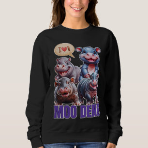 Camiseta Amor moo Deng Tailandês engraçado bebê famoso hipp