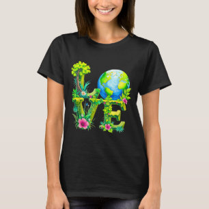Camiseta Amor mundo dia da terra 2026 ambiental animal árvo