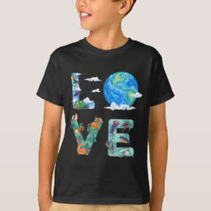 Camiseta Amor mundo dia da terra 2026 ambiental animal tre