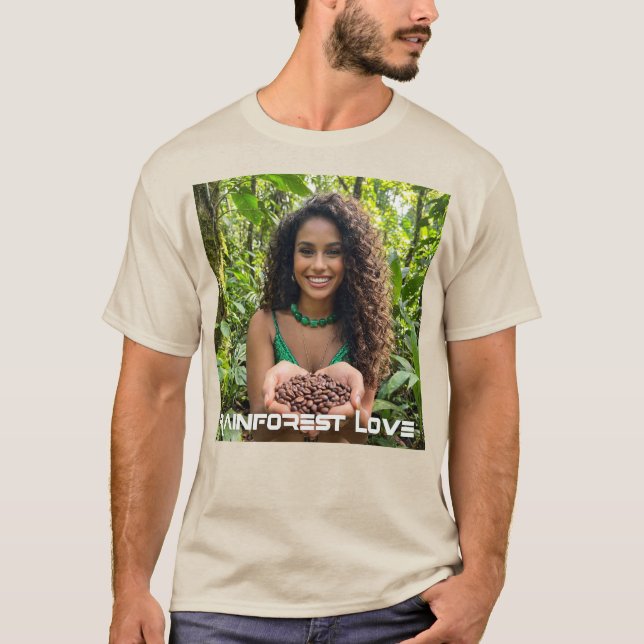 CAMISETA AMOR NA FLORESTA TROPICAL  (Frente)