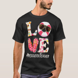 Camiseta Amor Nadar Chinelos Flutuantes Professor L