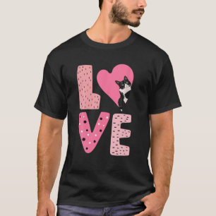 Camiseta AMOR Namorados Tuxedo Para Kitten E Ani