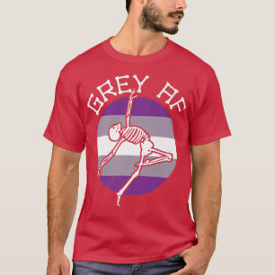 Camiseta Amor Não Binário do Esqueleto de Gay Grayseual 