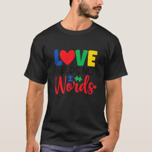 Camiseta Amor Não Precisa De Palavras Autismo Sensibilizaçã