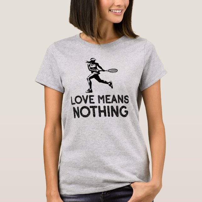 Camiseta Amor Não Significa Nada, Tênis (Frente)