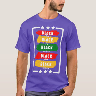 Camiseta Amor negro alegria negra excelência negra orgulho 