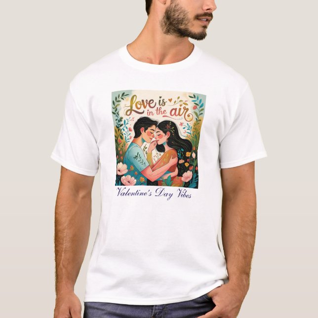 Camiseta Amor no Ar - Víblias do Dia do Namorados (Frente)