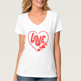 Camiseta Amor no Coração - Red Vibe Tee by Freefit t shirt