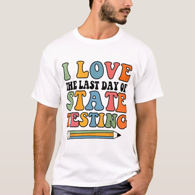 Camiseta Amor No Dia Passado Testando Engraçado Professor (Frente)