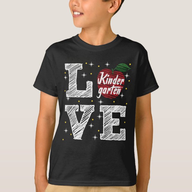 Camiseta amor no jardim de infância (Frente)