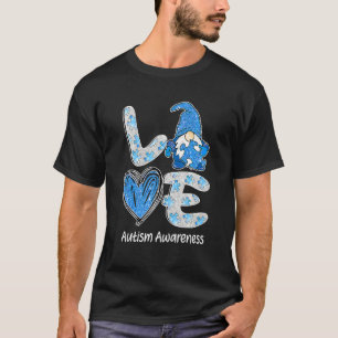 Camiseta Amor Nórdico Gnome Puzzle Fofo Conscientização do