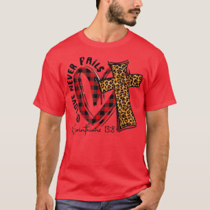 Camiseta Amor Nunca Falha 1 Corinthians 13 8 Bíblia Verse C
