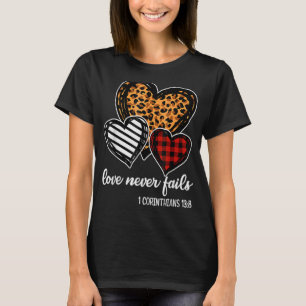 Camiseta Amor Nunca Falha Namorados Religioso Cristão Hea