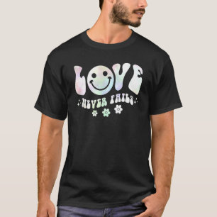 Camiseta Amor Nunca Falha Positividade Cita Palavras Estéti
