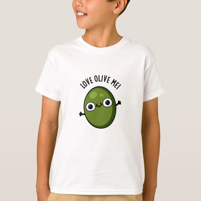 Camiseta Amor Olive Me Engraçado Comida Pun (Frente)
