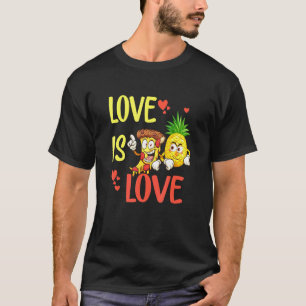 Camiseta Amor, Orgulho Bonito, Abacaxi E Pizza É Amor
