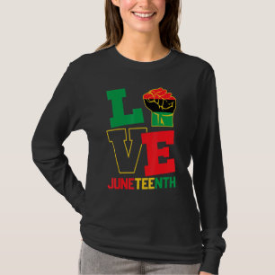 Camiseta Amor, Orgulho dos Juntos História Negra Orgulhosa