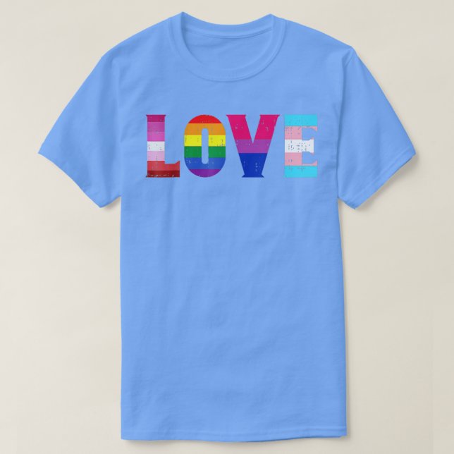 Camiseta Amor Orgulho LGBT Ally Lésbica Gay Transgen Bissex (Frente do Design)